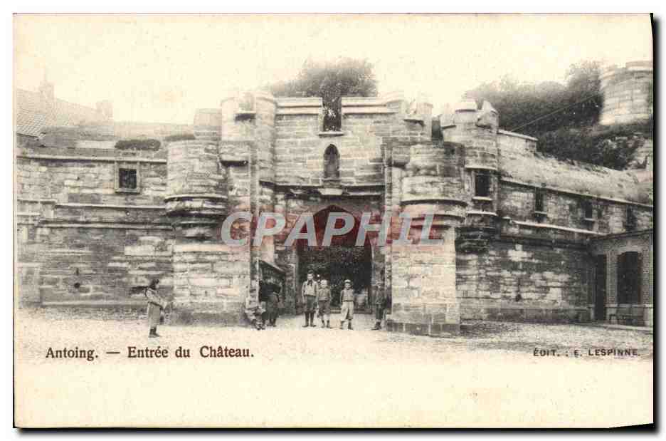 CPA Antoing Entree du Chateau Enfants