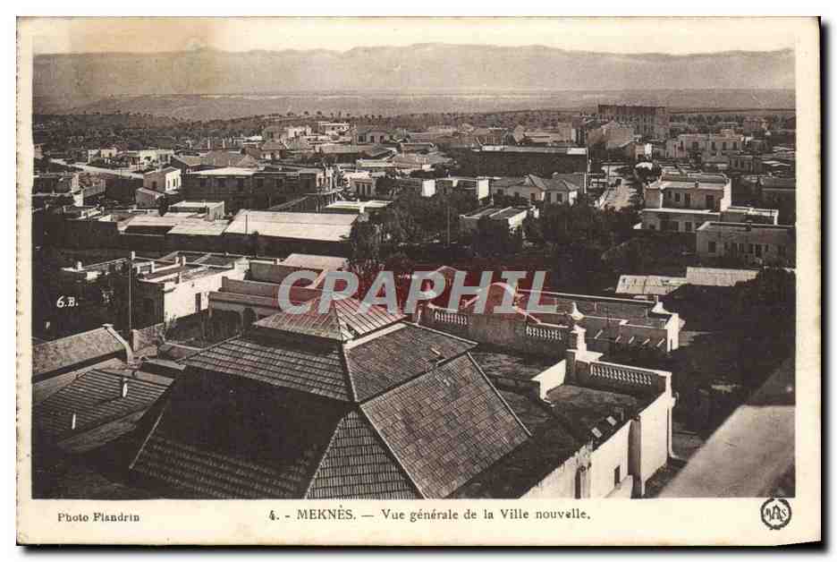 CPA Meknes Vue Generale de la Ville Nouvelle
