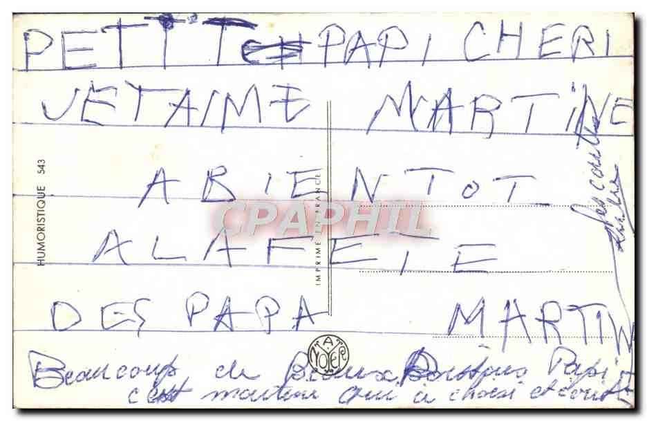 CPA Curieux Vous Amorcez Peche Pecheur  — Rückseite