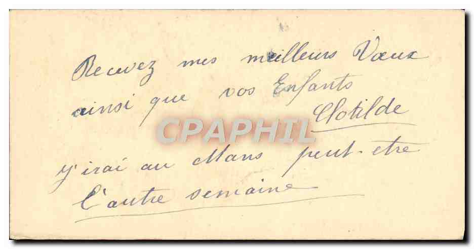 CPA Fantaisie Bonne annee — Verso