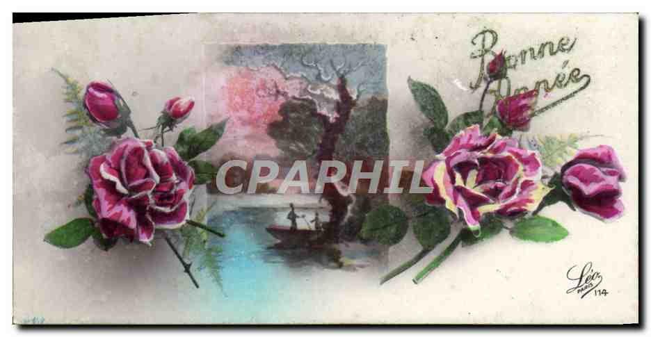 CPA Fantaisie Fleurs