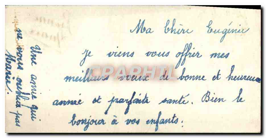 CPA Fantaisie Fleurs — Verso