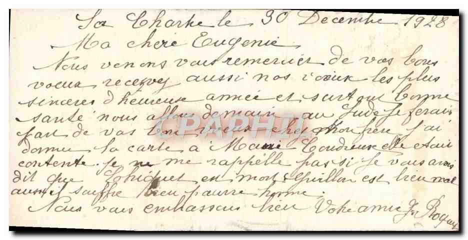 CPA Fantaisie Bonne annee Caleche Cheval — Rückseite