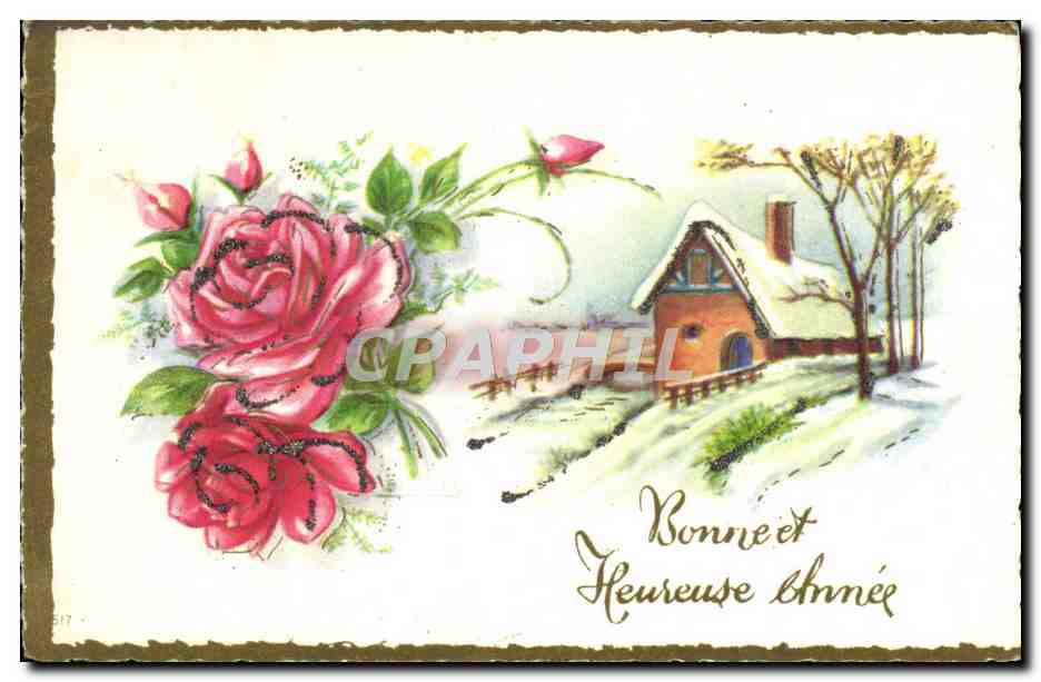 CPA Fantaisie Bonne annee
