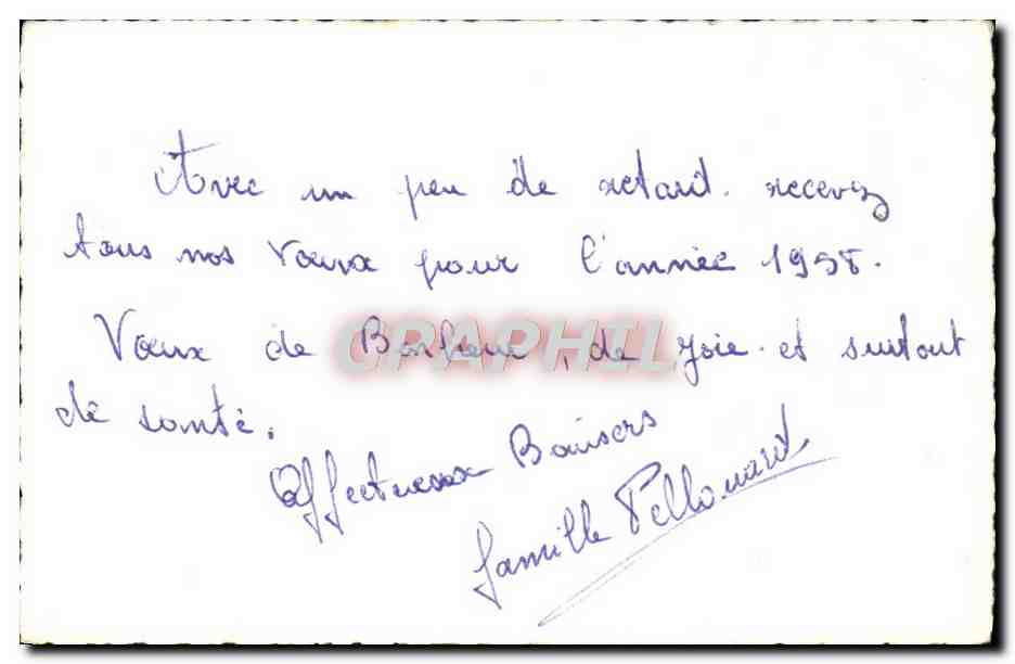 CPA Fantaisie Bonne annee — Rückseite