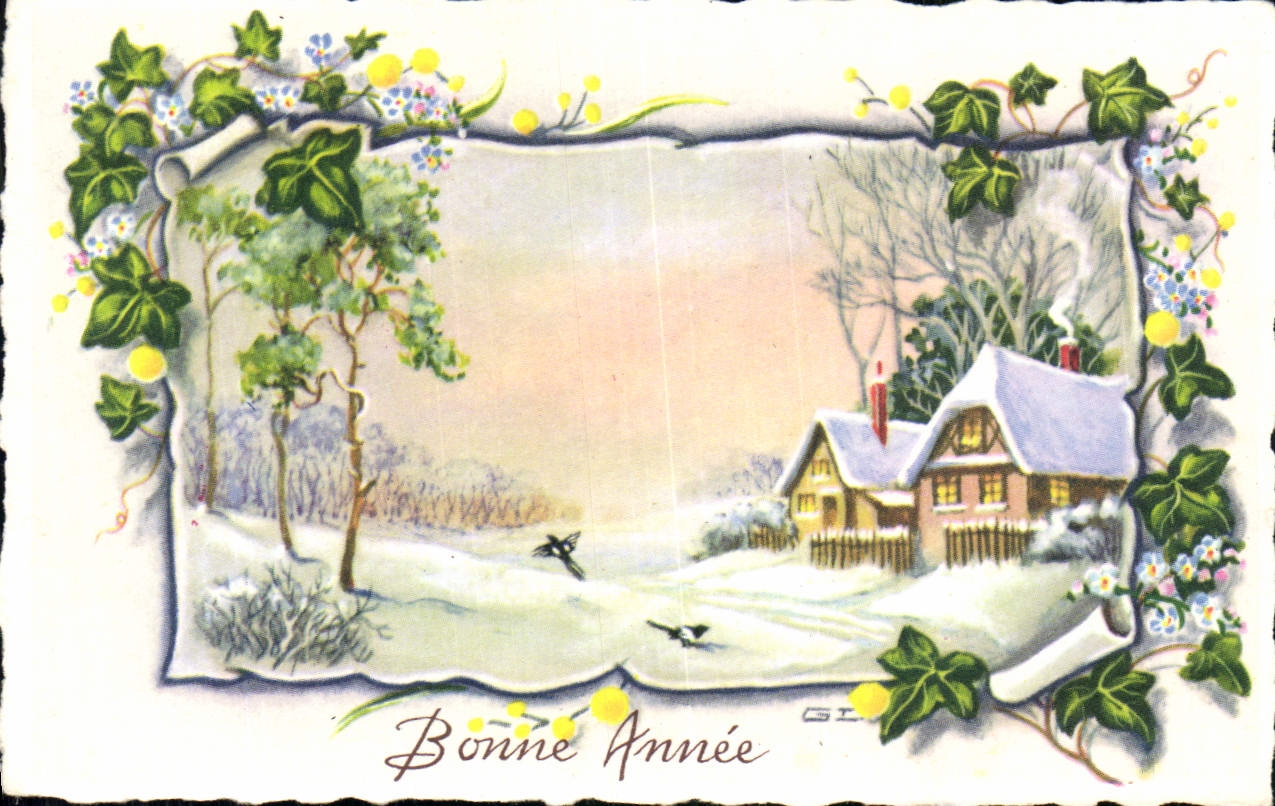 CPA Fantaisie Bonne annee