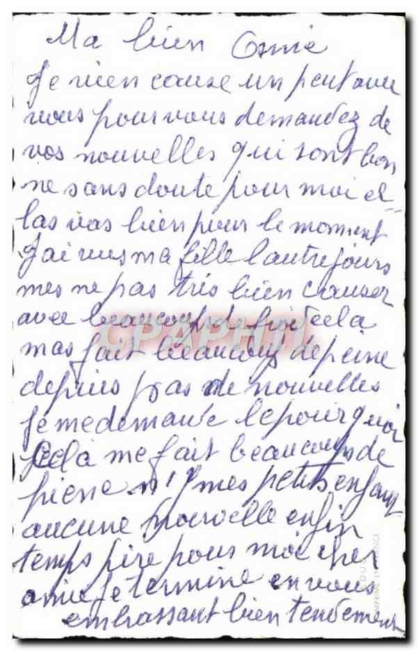 CPA Fantaisie Bonne annee — Verso