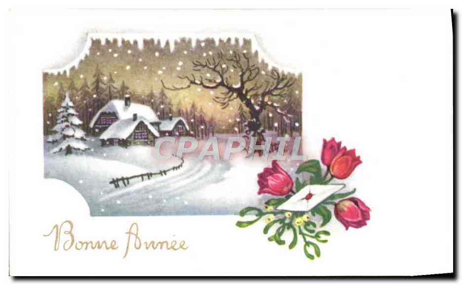 CPA Fantaisie Bonne annee