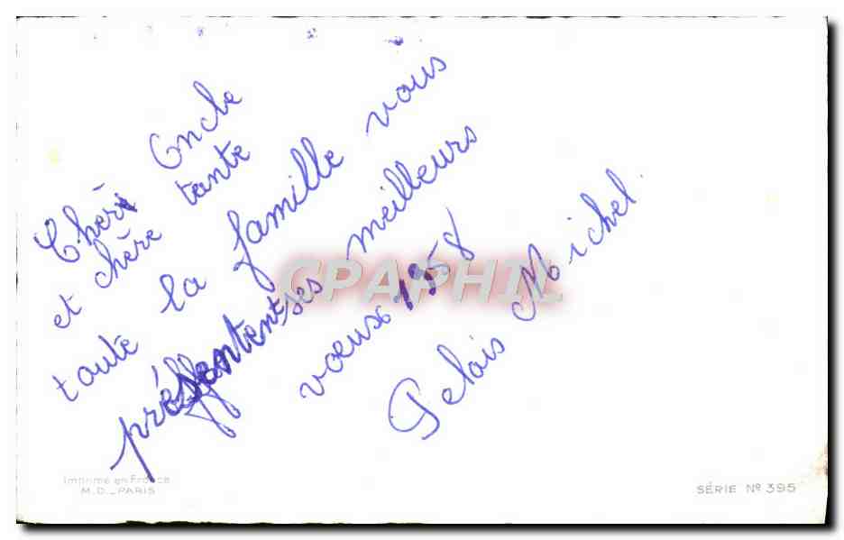 CPA Fantaisie Bonne annee — Rückseite