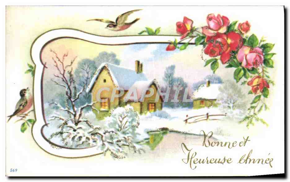 CPA Fantaisie Bonne annee
