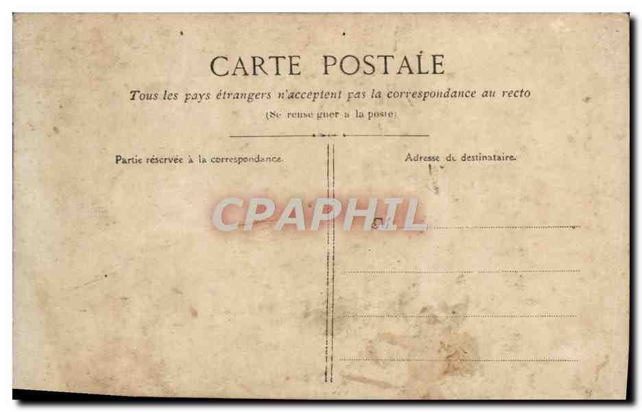 CPA Fantaisie Soldat Militaria Vive La Ligne  — Rückseite