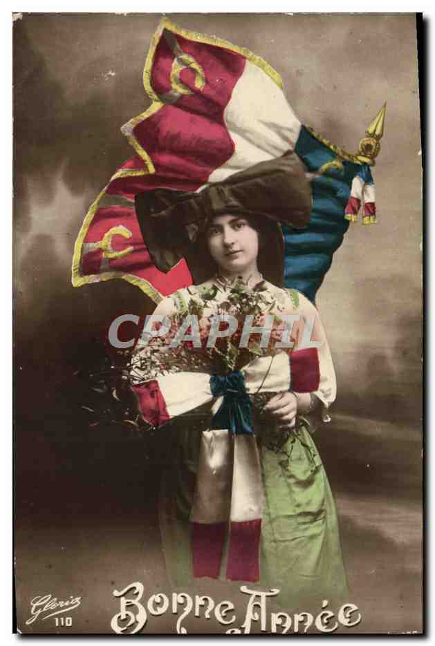CPA Fantaisie Femme Alsace Militaria