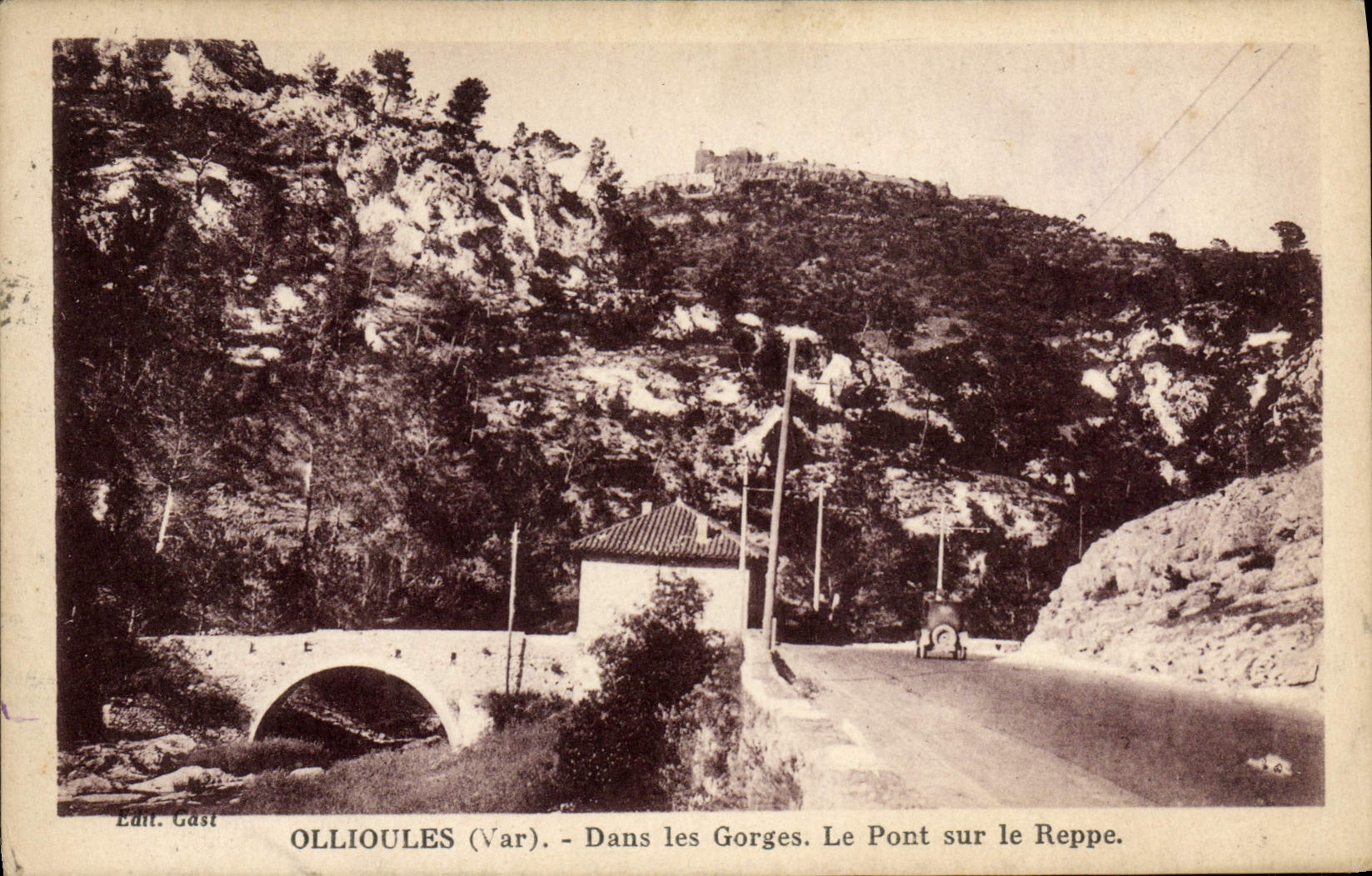 CPA Ollioules Dans Les Gorges Le Pont sur le Reppe