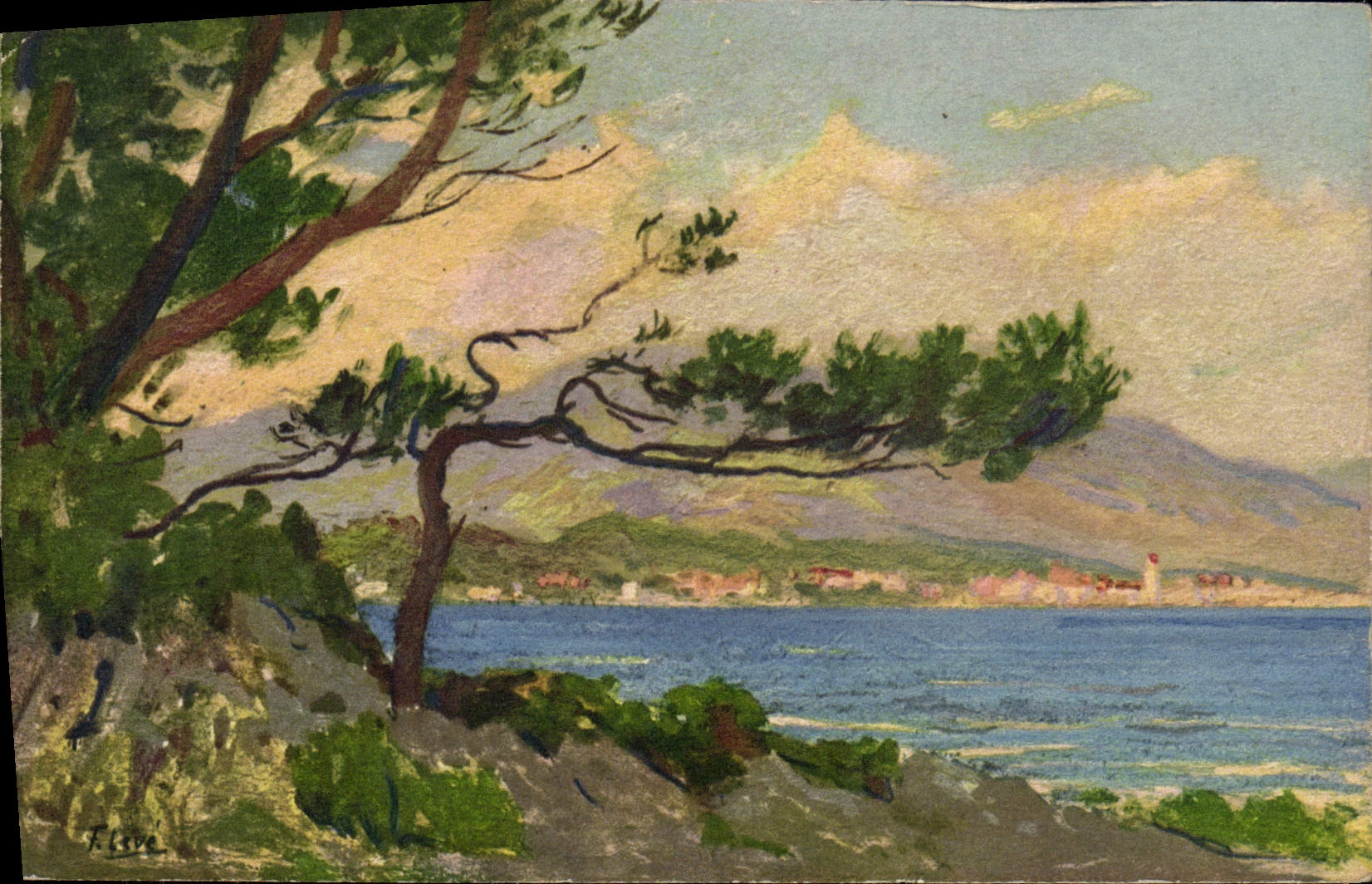 CPA Vue sur Menton 
