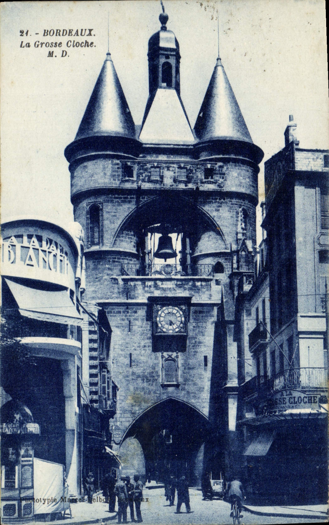 CPA Bordeaux La Grosse Cloche a la Dame Blanche 