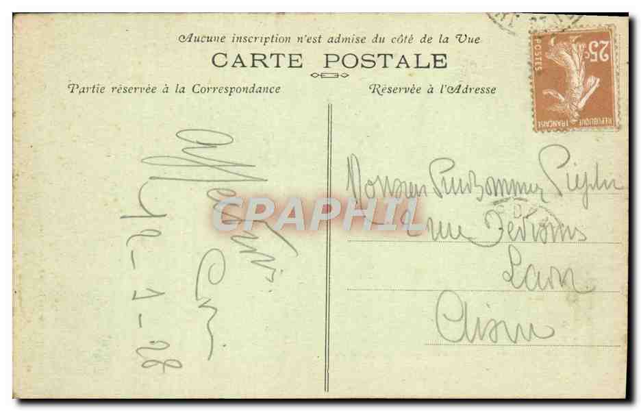 CPA Bordeaux La Grosse Cloche a la Dame Blanche  — Verso