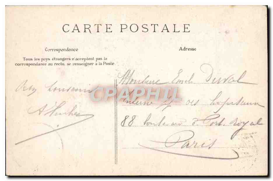 CPA Padirac La Goufire  — Rückseite