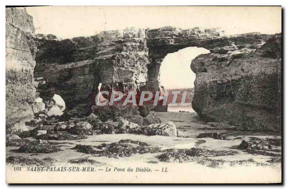 CPA Saint Palais sur Mer Le Pont du Diable 