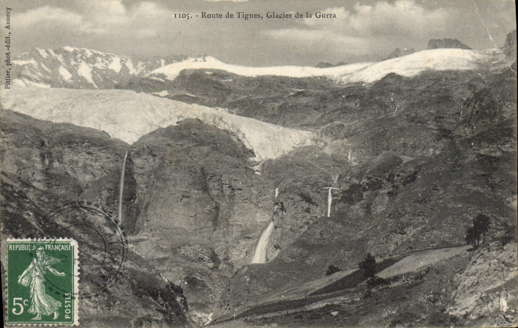 CPA Route de Tignes Glacier de la Gura
