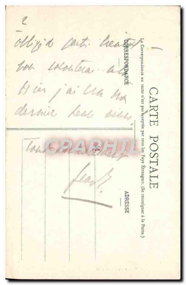 CPA Les Alpes de Savoie Les Aiguilles de Varens vues de St Gervais  — Rückseite