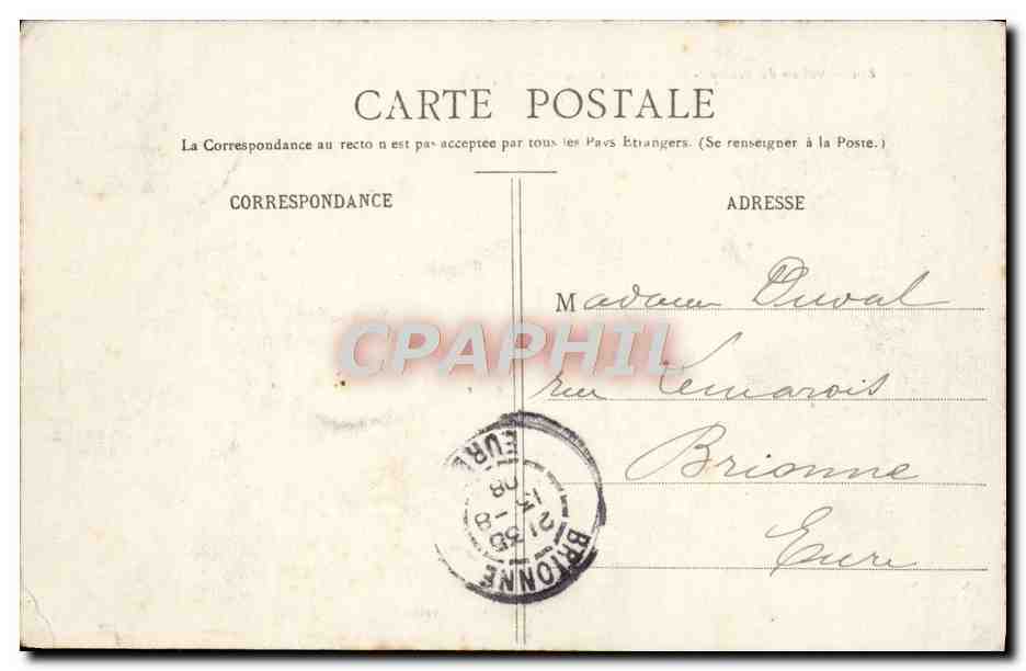 CPA Vallon de Peisey Landry et Glaciers de Pepin  — Rückseite