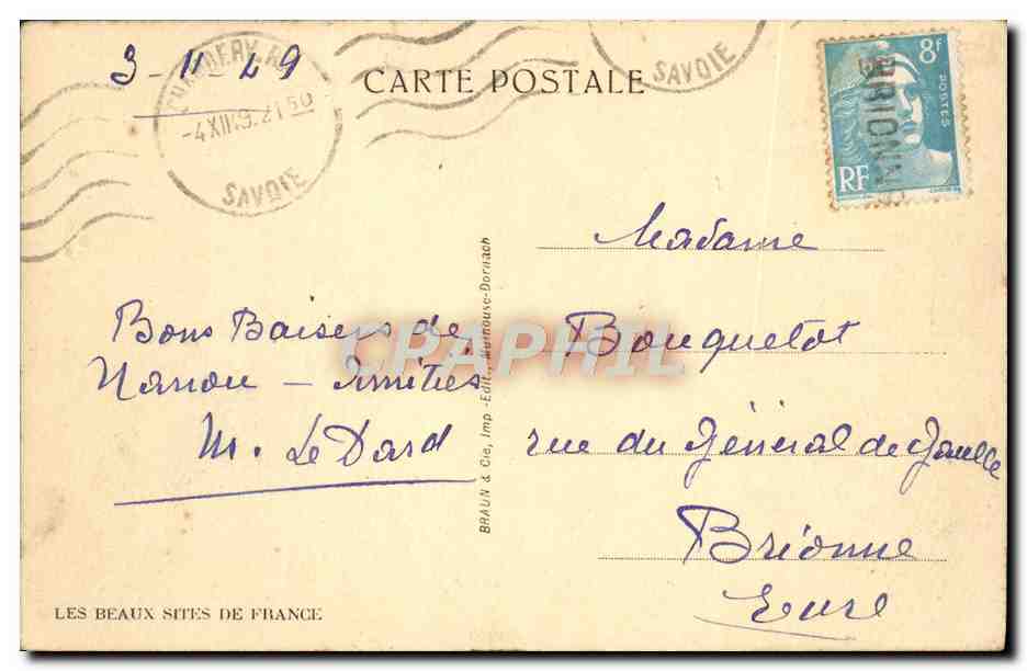 CPA St Jean de Maurienne Le Cloitre  — Rückseite