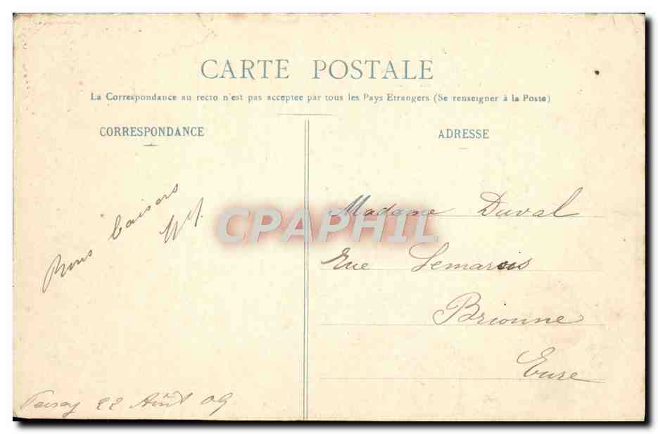 CPA Bourg Saint Maurice Le Petit Saint Bernard L'hospice Francais Le monument Chasseurs alpins — Rückseite