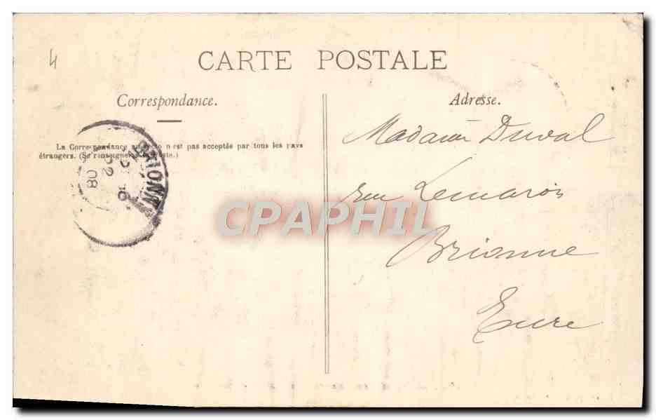 CPA Vallee de Peisey Le Pont des Moulins  — Rückseite