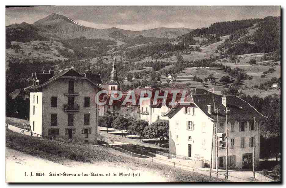 Saint-Gervais-les-Bains und der Mont-Joli — Panoramablick — J.J. 6854
