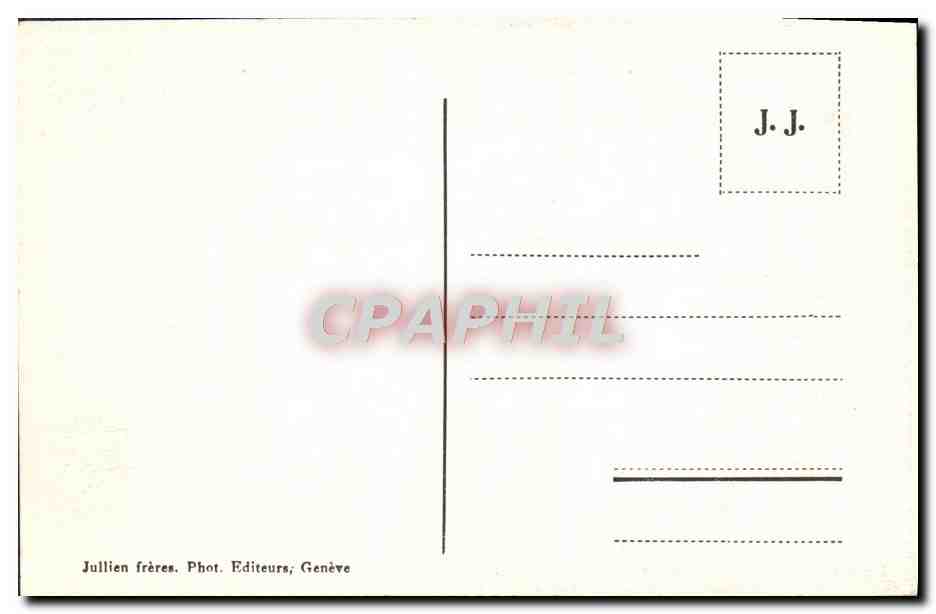 Saint-Gervais-les-Bains und der Mont-Joli — Panoramablick — J.J. 6854 — Rückseite