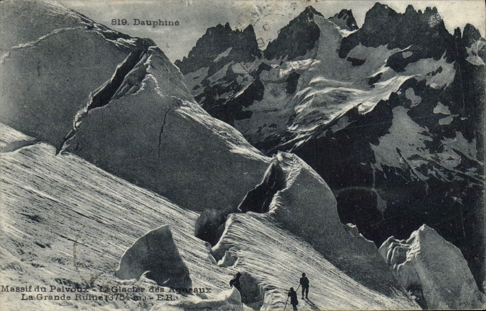 Massif du Pelvoux — The Agneaux Glacier — La Grande Ruine (3754 m) — E.R. — 819. Dauphiné