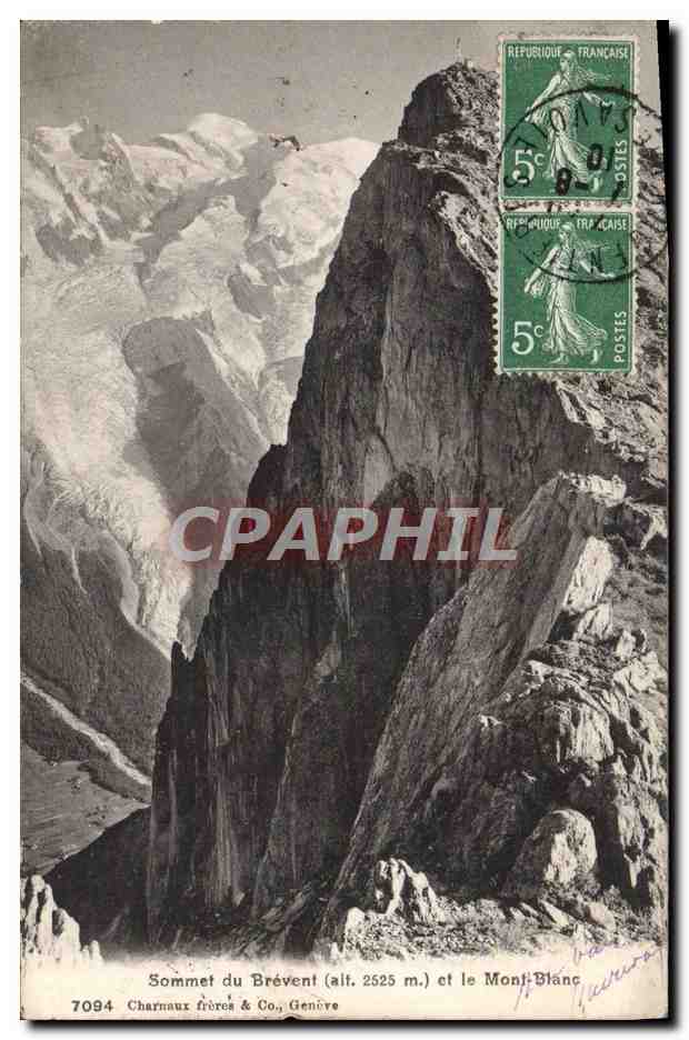 CPA Sommet du Brevent et le Mont Blanc