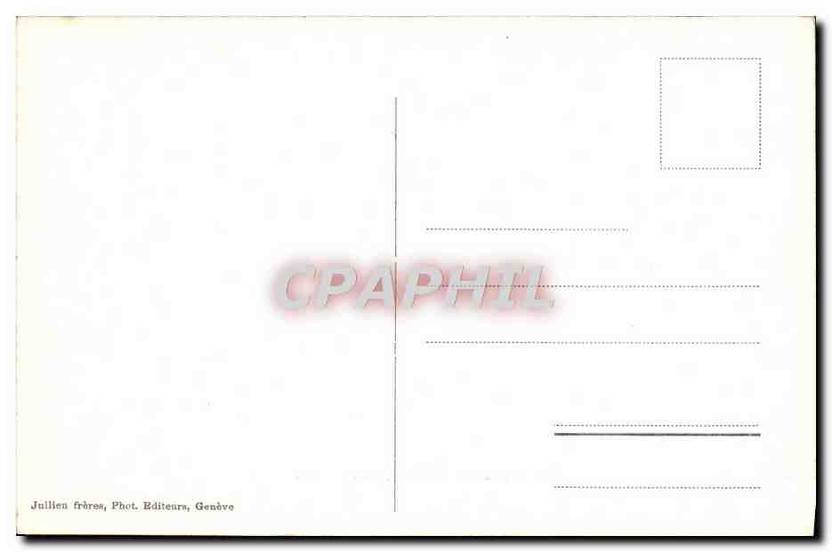 CPA Le Mont Blanc vu du Jardin — Verso