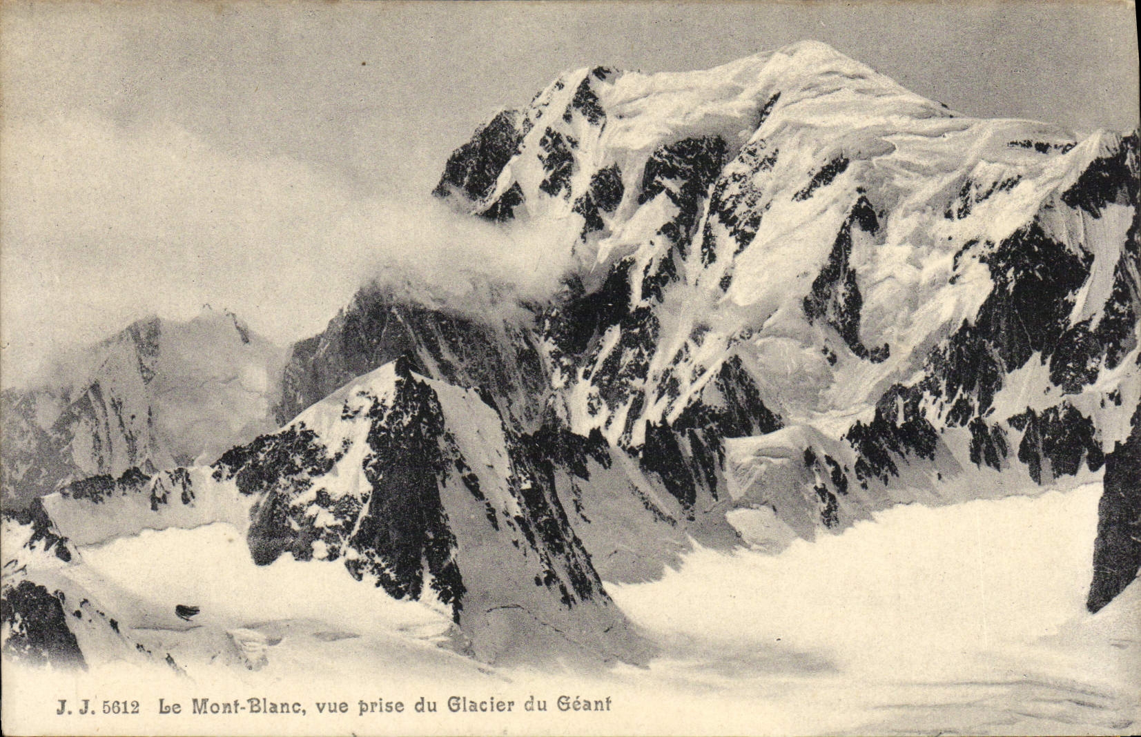 CPA Le Mont Blanc Vue prise du Glacier du Geant