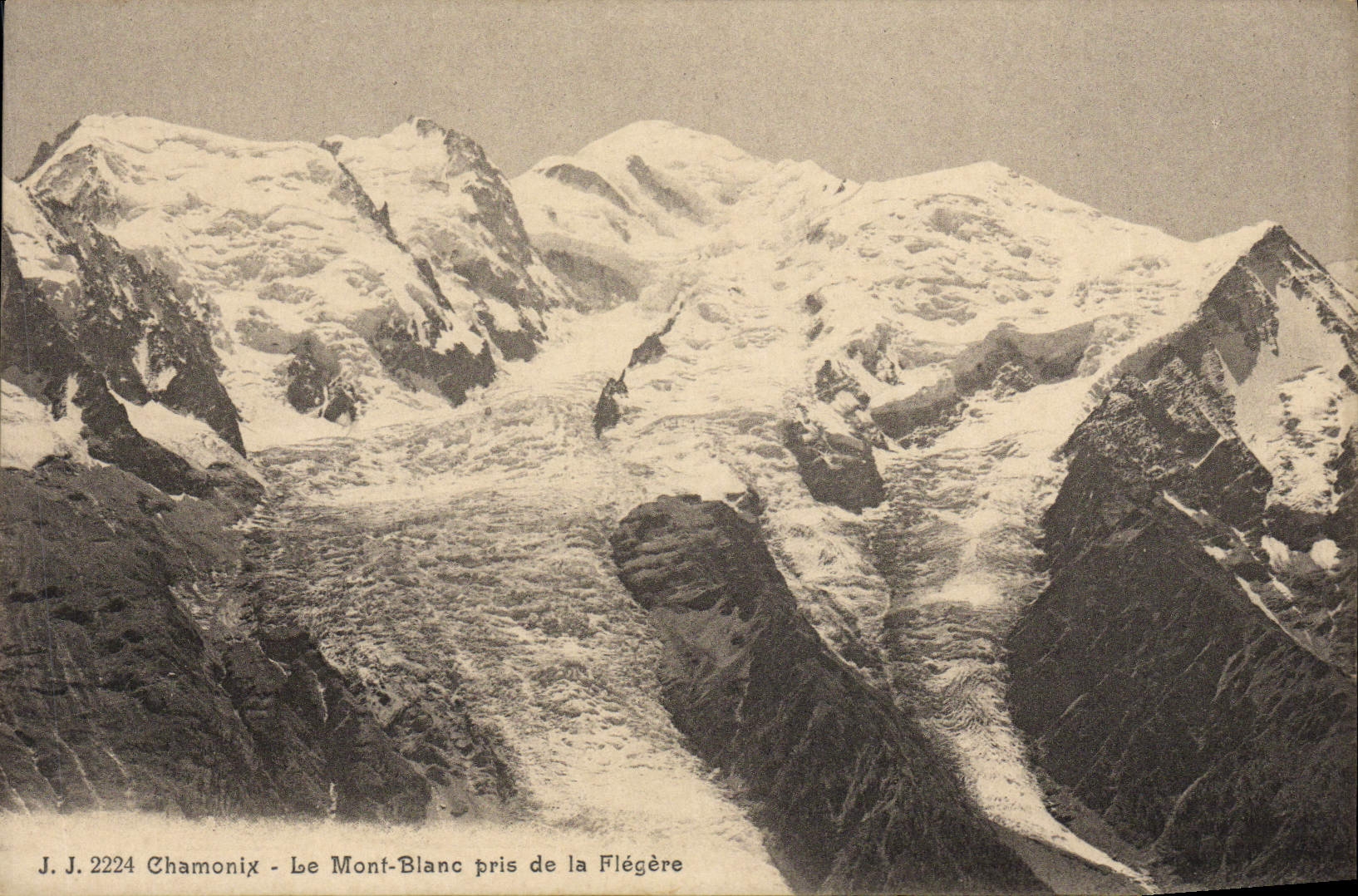 CPA Chamonix Le Mont Blanc pris de la Flegere 