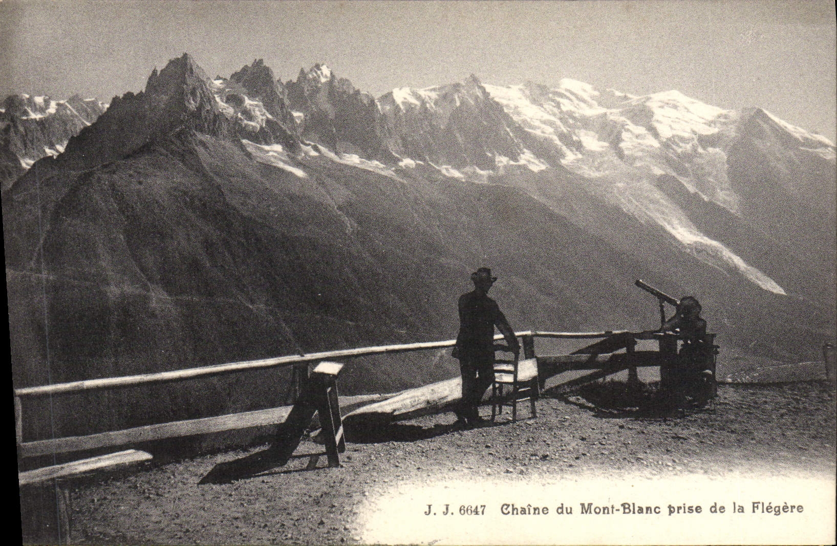 CPA Chaine du Mont Blanc prise de la Flegere