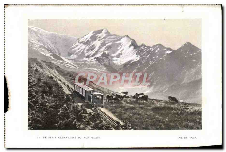 Ch. de fer à Crémallière du Mont-Blanc — Col de Voza — éditeur non visible