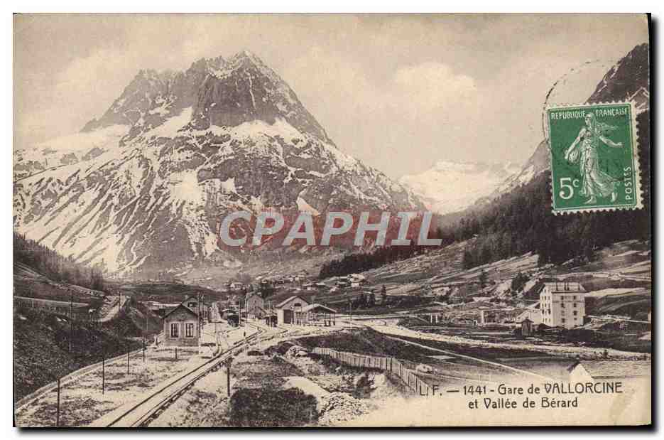 Gare de Vallorcine et Vallée de Bérard — L.I.F. 1441 — éditeur L.I.F.