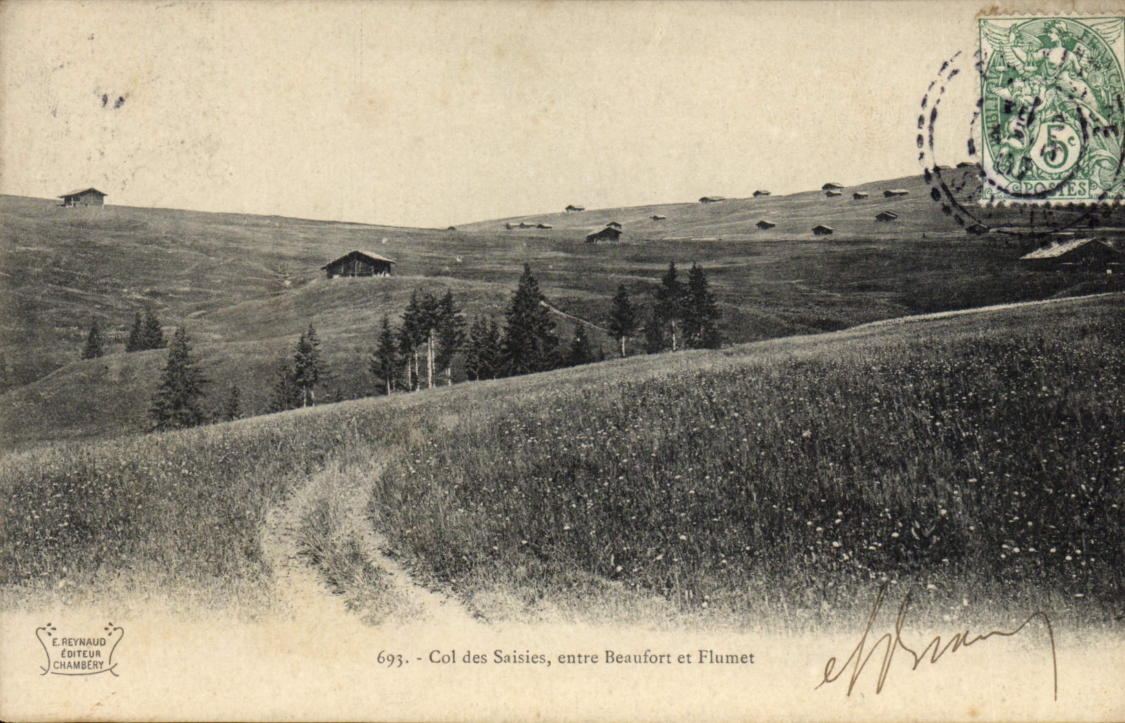 CPA Col des Saisies entre Beaufort et Flumet 