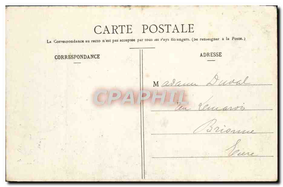 CPA Tarentaise Le Mont Pourri et l'Aigille du Midi vue de la Redoute Ruinee  — Rückseite