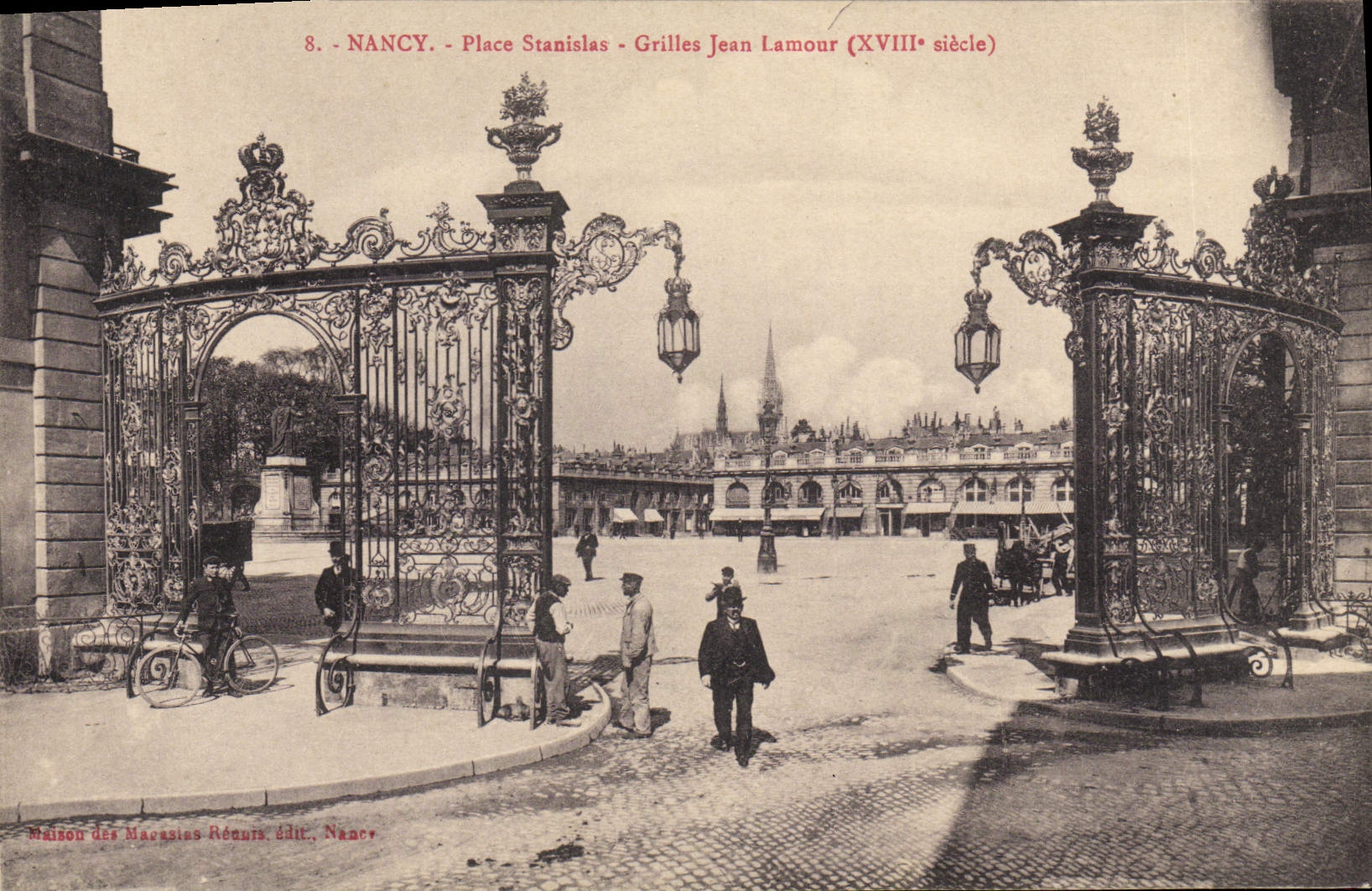 CPA Nancy Place Stanislas Grilles Jean Lamour 