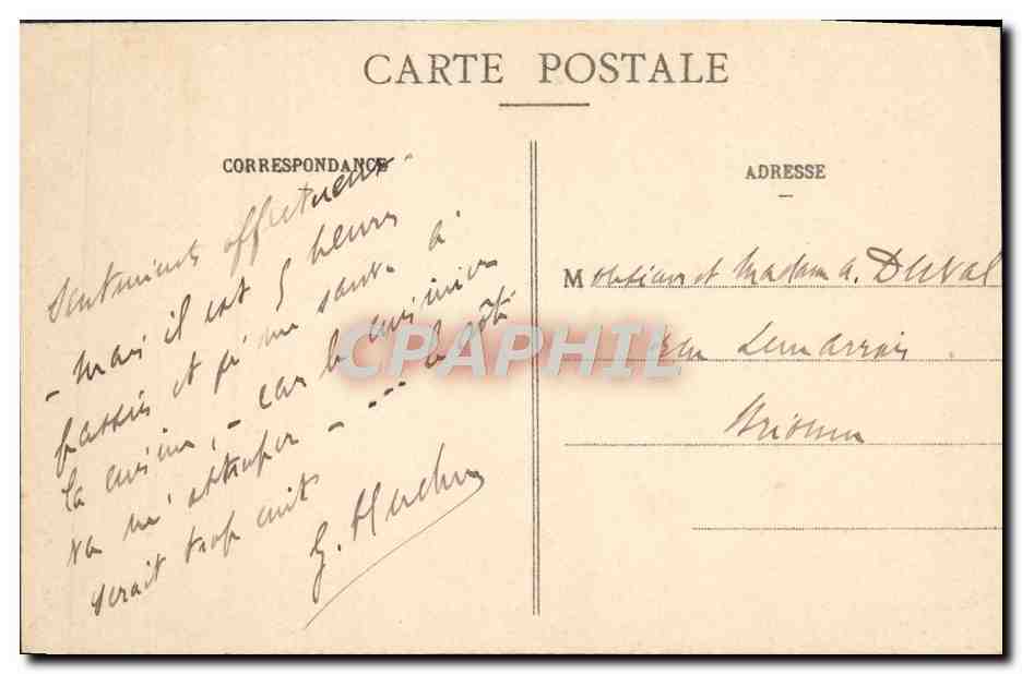 CPA Nancy Place Stanislas Grilles Jean Lamour  — Verso