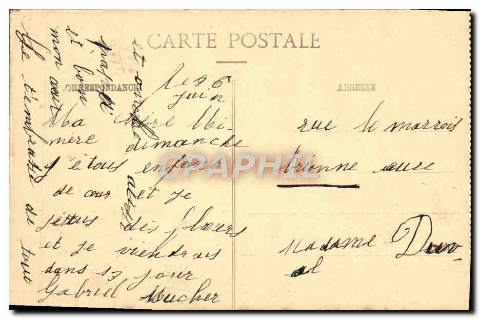 CPA Nancy Hemicycle de la Carriere Palais du Gouvernement  — Verso