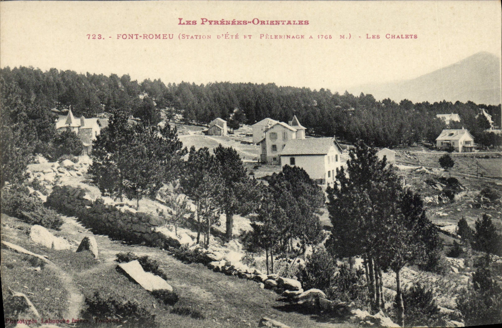 CPA Font Romeu Station d'ete et le pelerinage Les chalets 