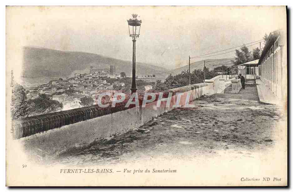 CPA Vernet les Bains Vue prise du Sanatorium 