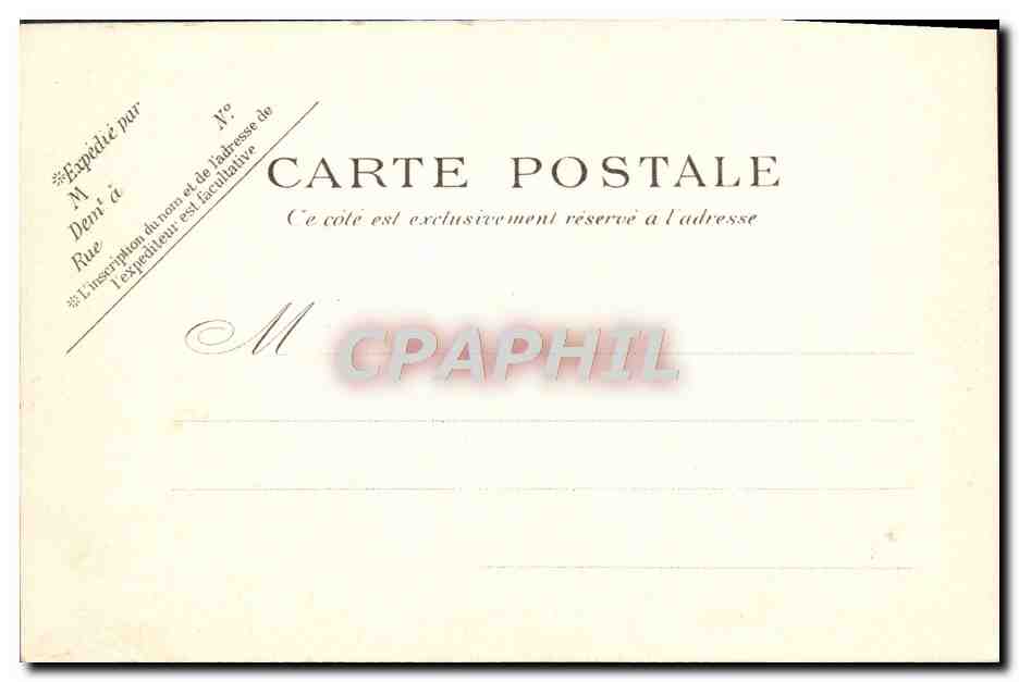 CPA Vernet les Bains L'Hotel du Portugal  — Rückseite