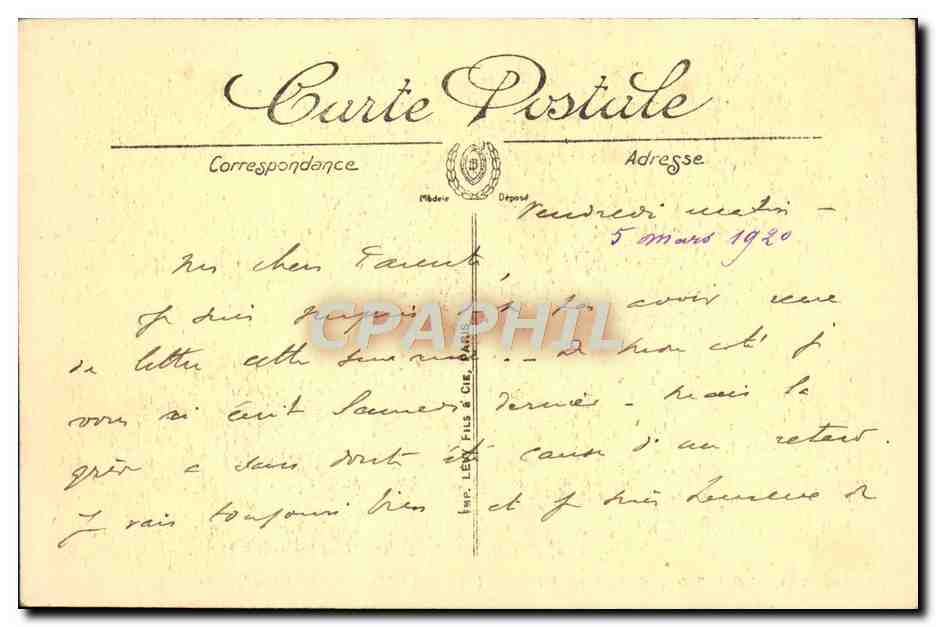 CPA Toulon Carre du Port Le Genie Maritime et la Darse Bateaux — Verso