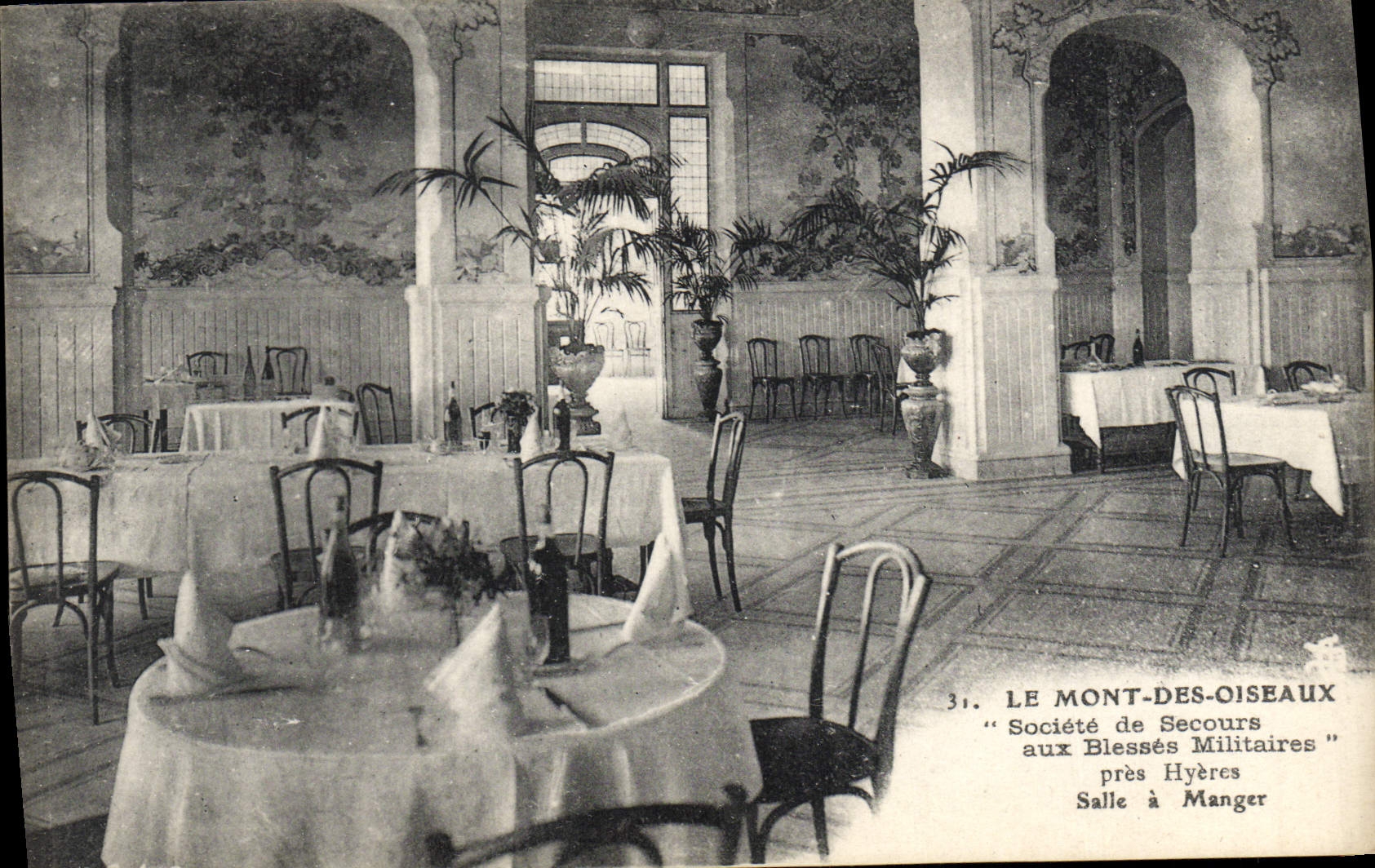 Salle à Manger — Société de Secours aux Blessés Militaires — Le Mont-des-Oiseaux près Hyères
