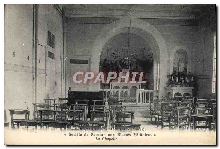 CPA Le Mont Des Oiseaux Societe de Secours aux Blesses Militaires La Chapelle 