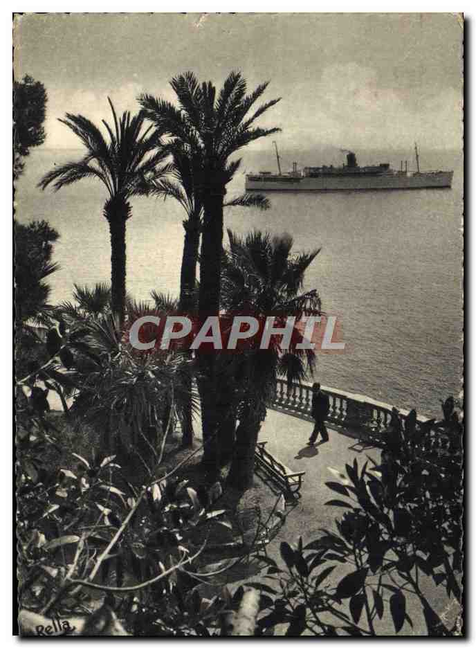 CPA Monte Carlo Escale d'un paquebot en croisiere Bateau